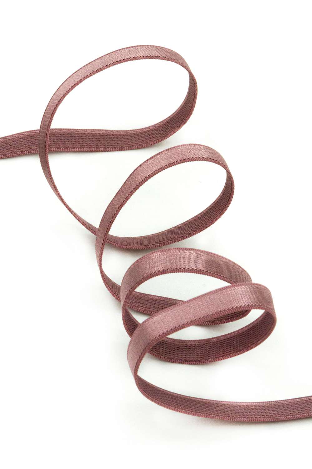 Резинка бретелечная сухая роза глянцевая 10 мм