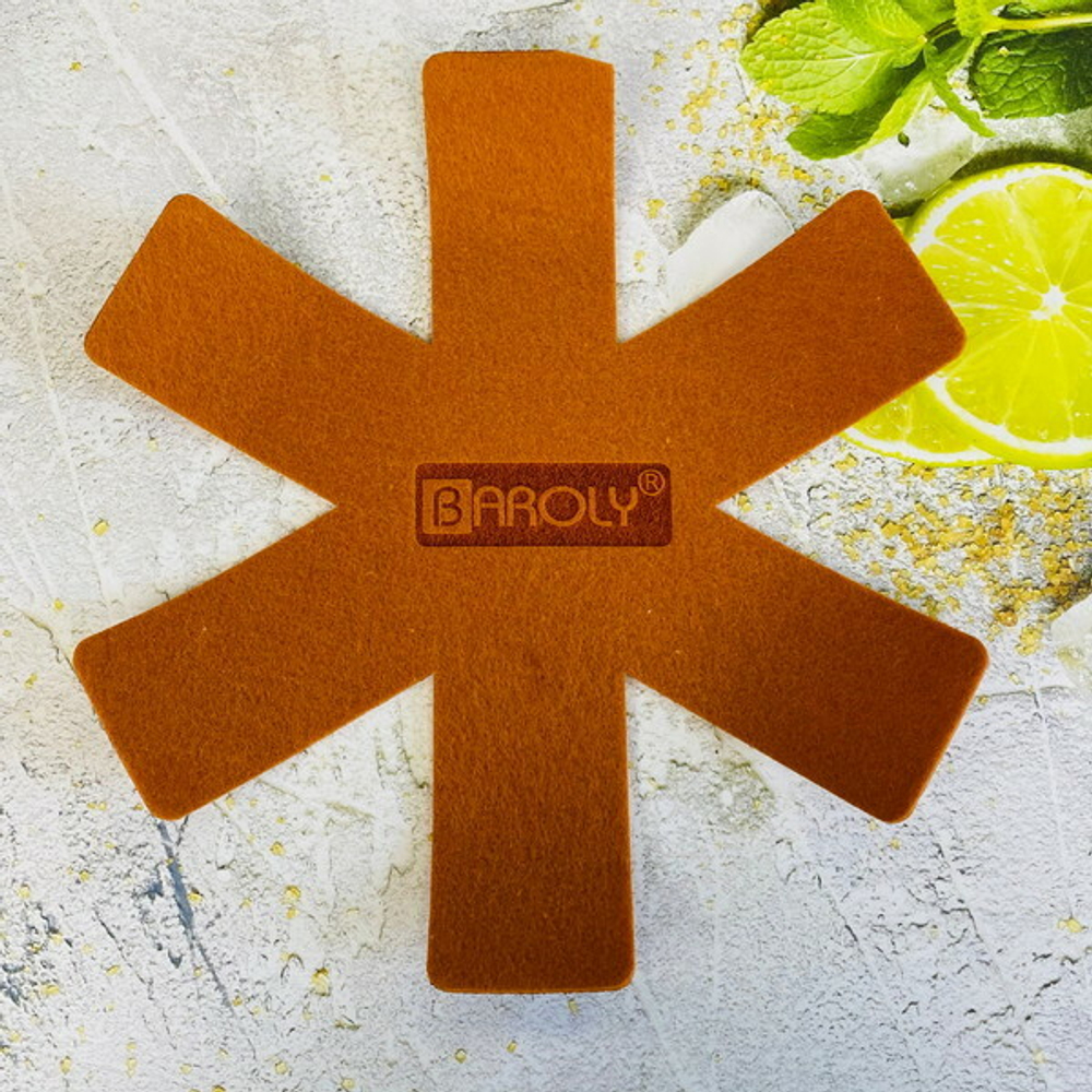 Сковорода «BAROLY» Terracotta 24см индукционная с антипригарным покрытием, бакелитовая ручка