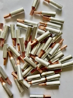 Наконечник кабельный штыревой алюмомедный с плоским штифтом НШАМ-П 16-13 КОМПЛЕКТ 4 ШТУКИ НОВИНКА