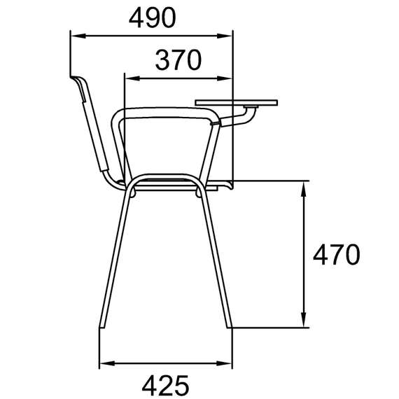 Стул Sigma Carry с пюпитром