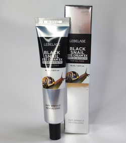 LEBELAGE Крем для кожи вокруг глаз с муцином улитки EYE CREAM BLACK SNAIL, 40 мл