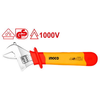 Разводной ключ изолированный 200 мм. 1000В INGCO HIADW081 INDUSTRIAL