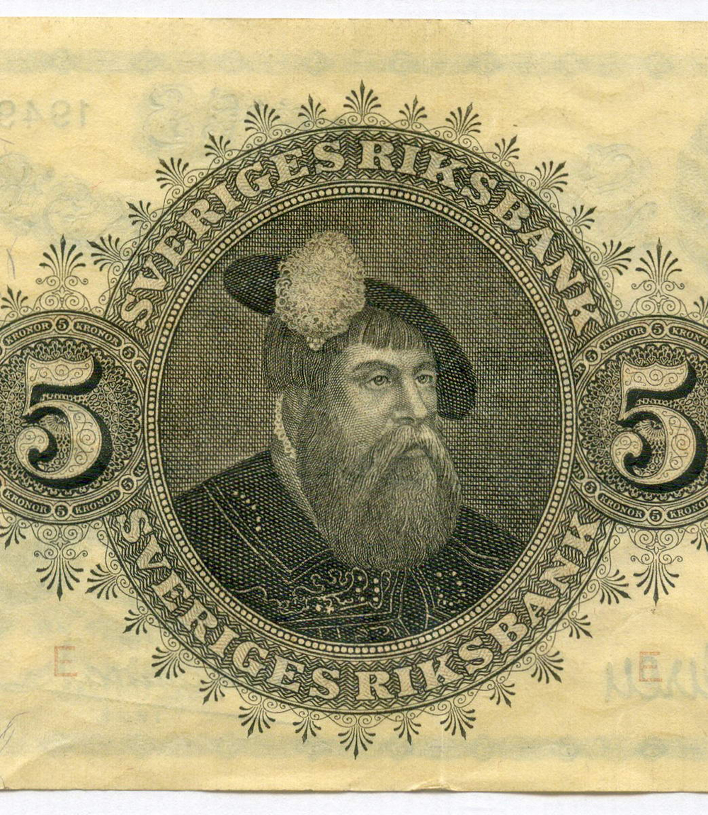 Банкнота Швеция 5 крон 1949 год F.018112. VF