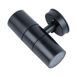 UUL-S22D-2x7W-GU10 IP65 BLACK Светильник уличный. под две лампы GU10. Архитектурный накладной. Корпус черный. TM Uniel