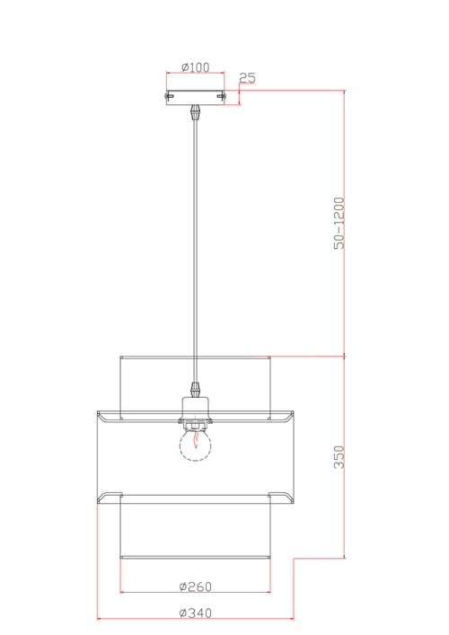 Подвесной светильник Freya FR5333PL-01W
