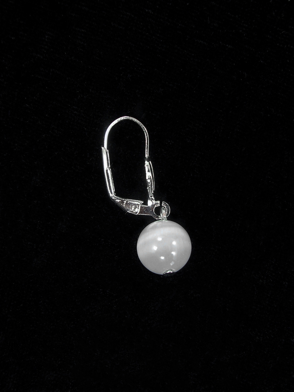 Серьги из кошачьего глаза kgse001-bel10