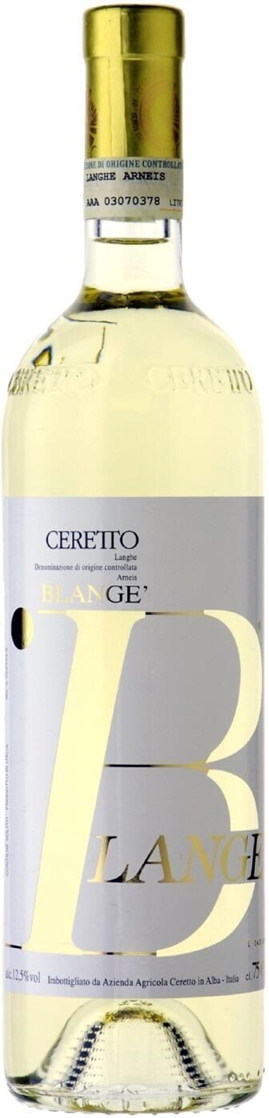 Вино Ceretto Langhe Arneis Blange, 0,75 л.