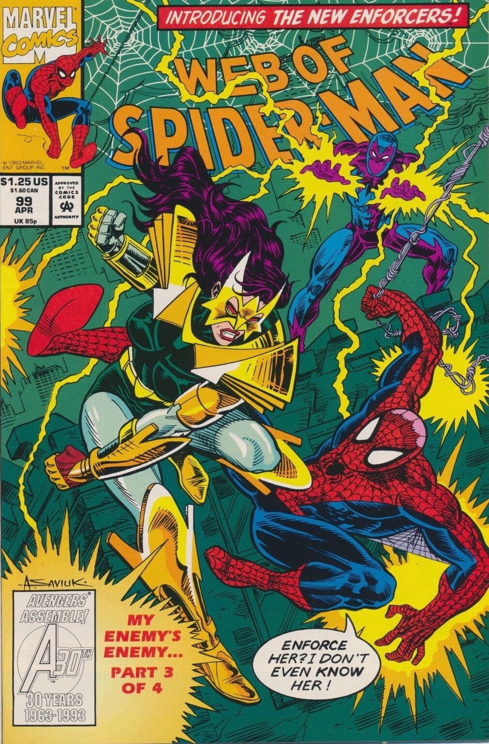 Комикс Web of Spider-Man #97-100 My enemy's enemy... parts 1-4