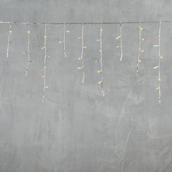 Светодиодная бахрома с колпачком 3,1*0,5 м., 120 желтых LED ламп, прозрачный провод ПВХ, IP65, LTC (PIL120CAP-10-2Y)