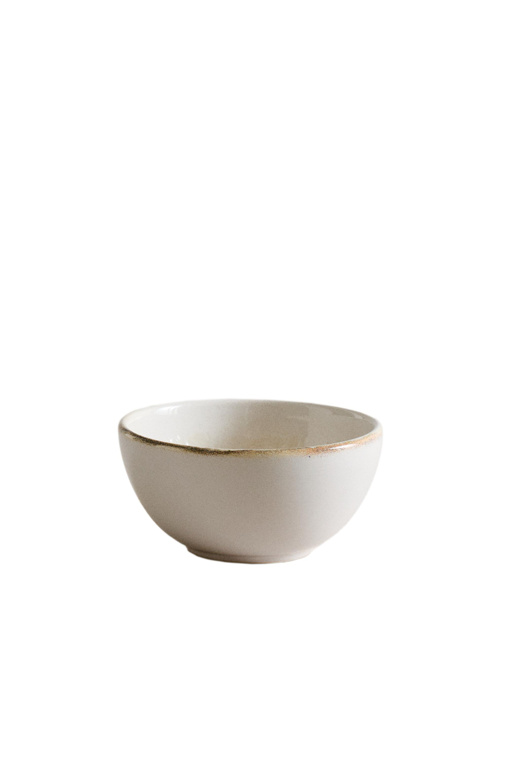 Zara Home миска из каменной керамики, цвет бежевый, 10 см