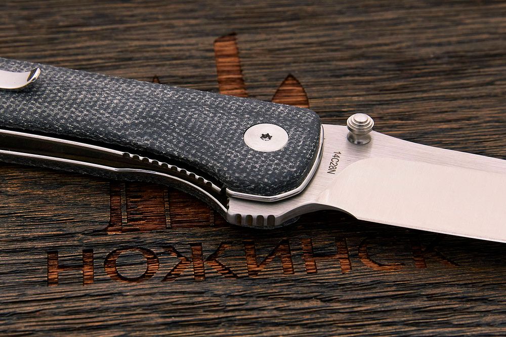 Нож складной QSP Hawk, клинок 82мм, сталь Sandvik 14C28N, рукоять микарта