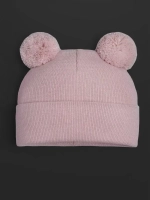 Шапка для девочки осенняя с помпоном