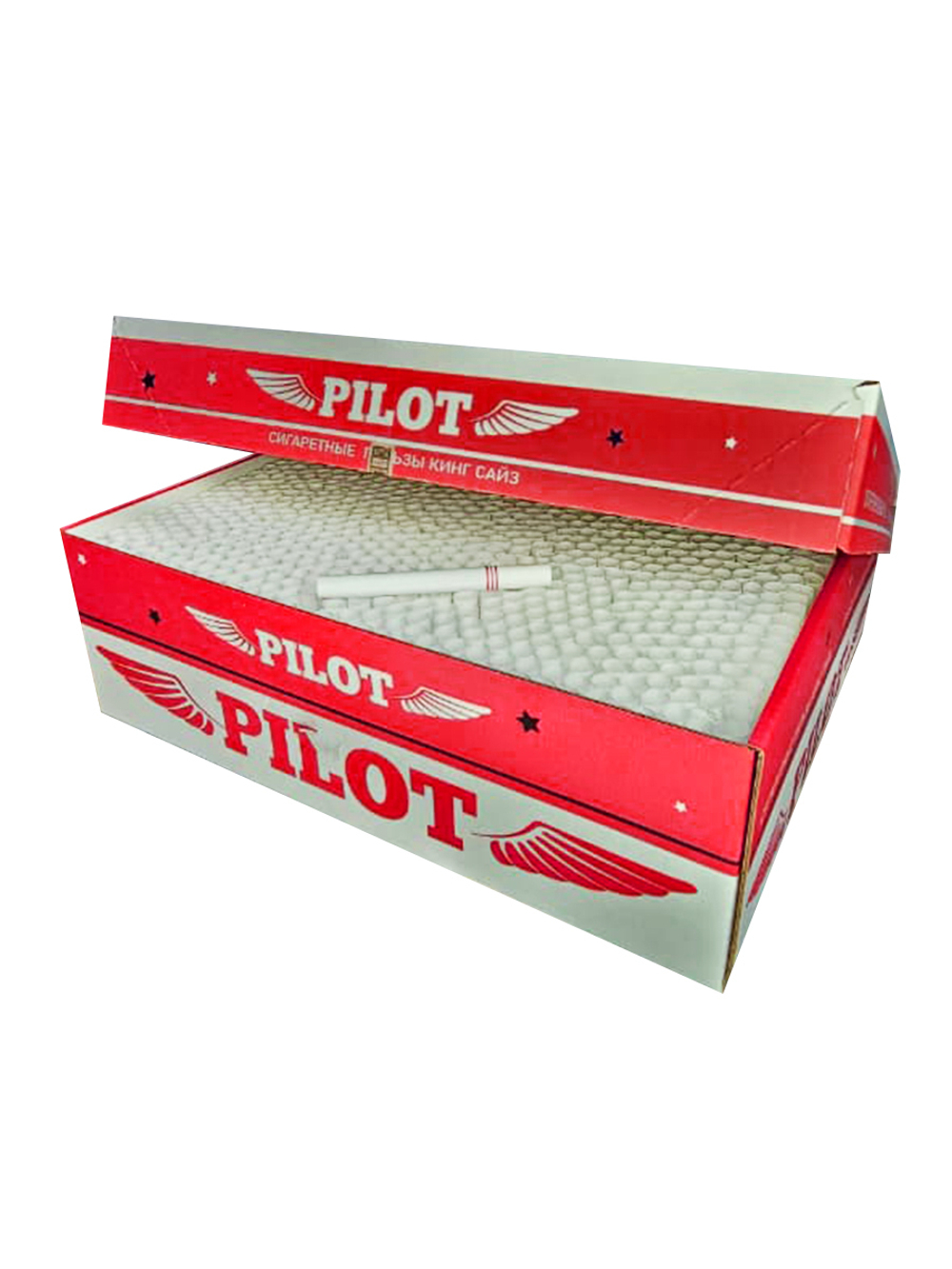 Гильзы для сигарет "PILOT" KS Red 8/15мм 10х1000шт