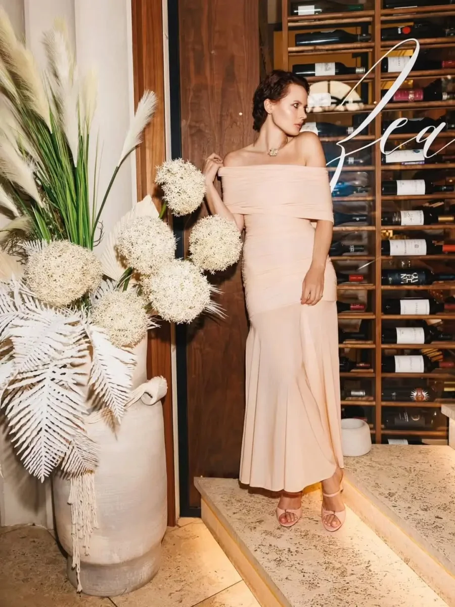 Платье Лика персик