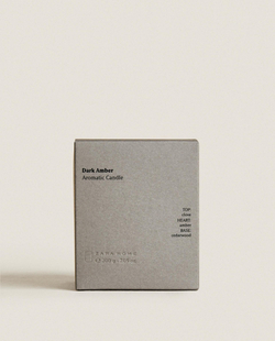 Zara Home - Ароматическая свеча dark amber, 200 г