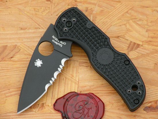 Складной нож Spyderco Native 41PSBBK5 c клинком из стали CPM-S35VN, рукоять FRN
