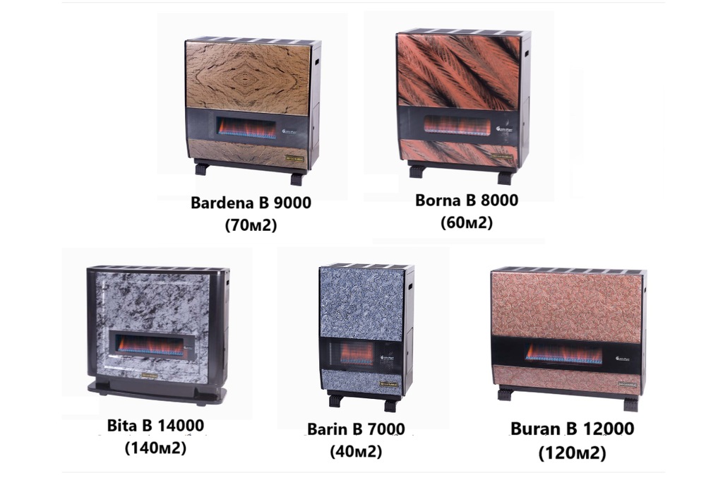 Газовый камин IMENGAS  Borna B 8000 (60м2)