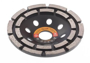 Чашка алмазная зачистная двухрядная (125х22.2 мм) SPARTA 729905