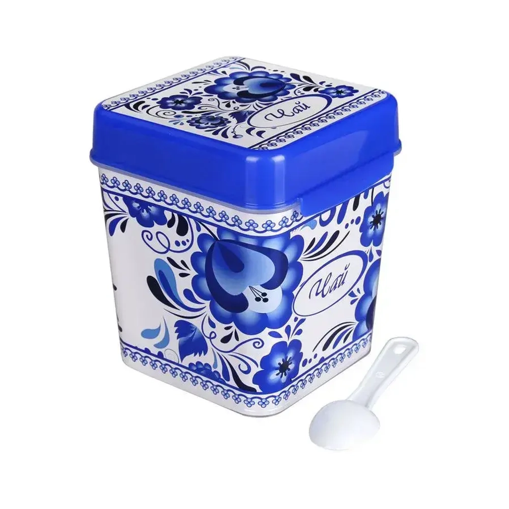 Емкость с ложкой 1,2 л., Флорель, Чай