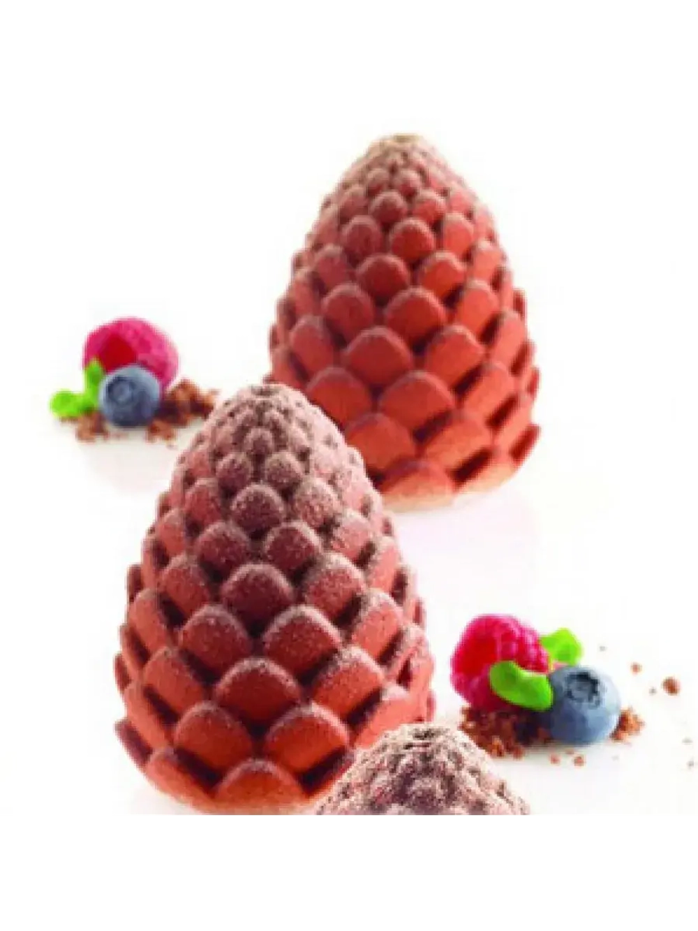 Форма силиконовая для пирожных Шишки/ананасы