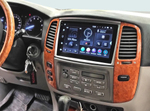 Магнитола для Toyota Land Cruiser 100, Lexus LX470 2002-2007 (экран климата снизу) - Parafar PF450LUX1RN2K на Android 13, QLED+2K, ТОП процессор, 4Гб+32Гб, CarPlay, 4G SIM-слот