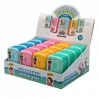 Точилка 2отв., с ластиком "Холодильник" (Центрум)