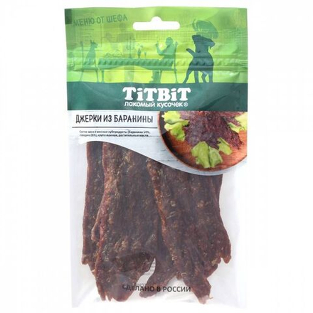 Лакомство TiTBiT Меню от Шефа, Джерки мясные из Говядины, 70 г х 5 упаковок