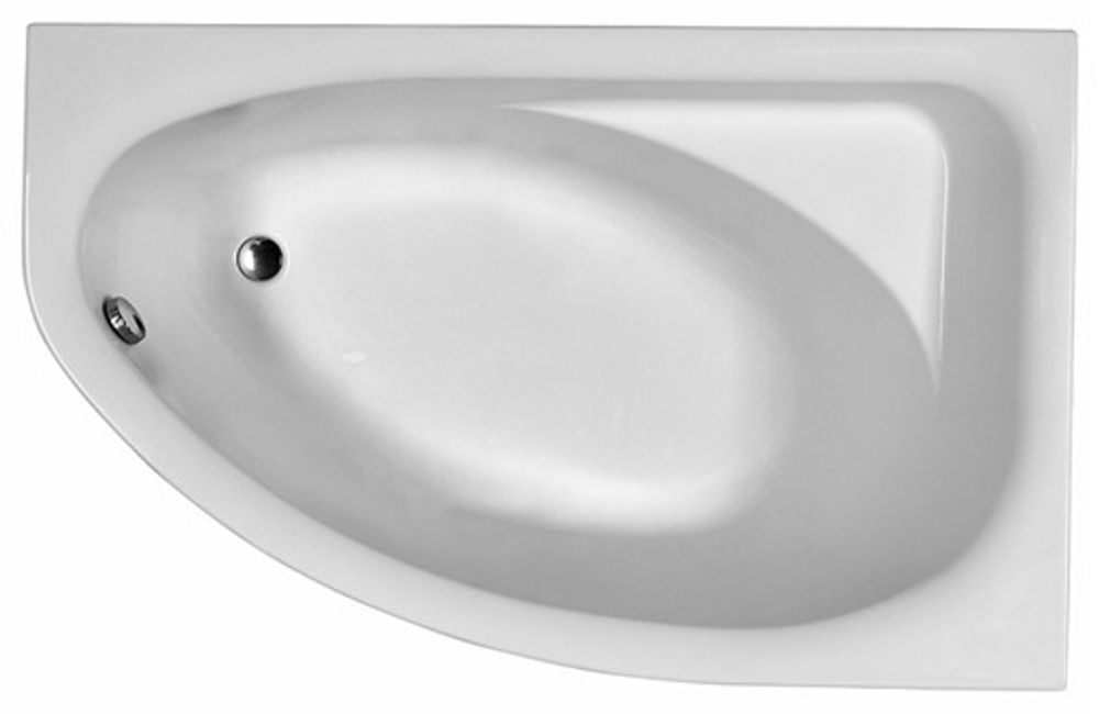 Ванна акриловая KOLO SPRING R асимметричная 160х100 cм, правая, в комплекте, белая