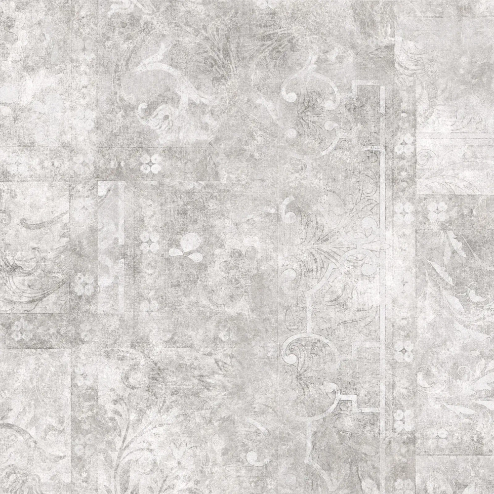 Керамогранит Alma Ceramica GFU6060BTP17R Beton Pro 60x60 серый глазурованный матовый / противоскользящий / карвинг под бетон / с орнаментом