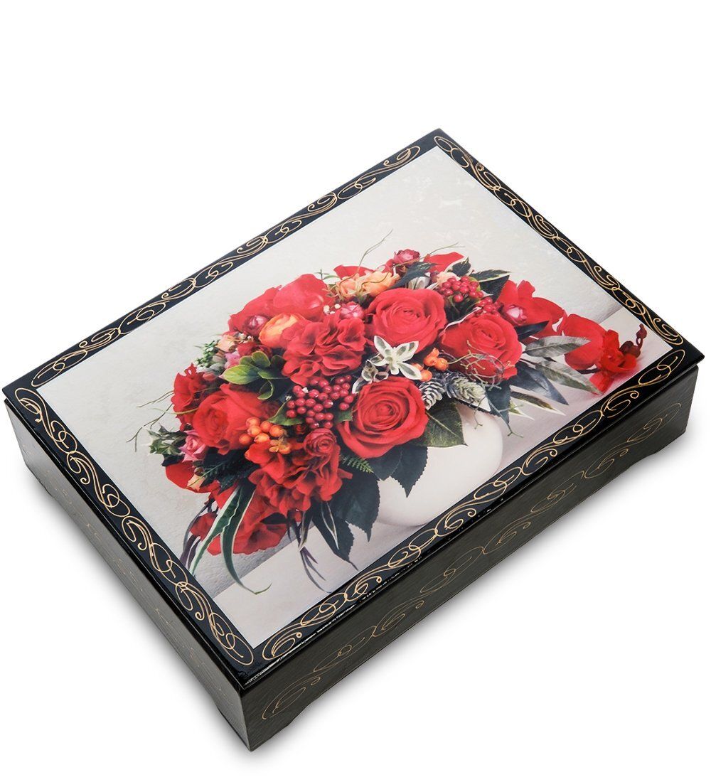 Народные промыслы ШК-13/33-C Шкатулка в технике декупаж (прям. 32х23х6,5)