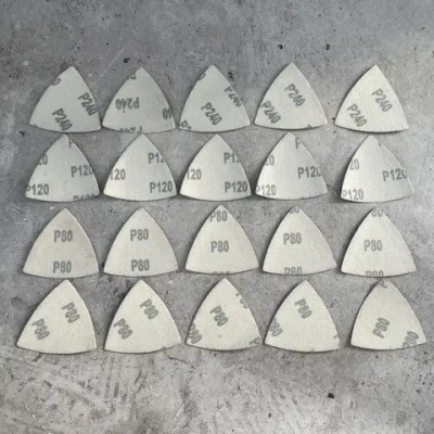 Бумага шлифовальная для реноватора 20 штук (дерево, металл, керамика), P80, P120, P240