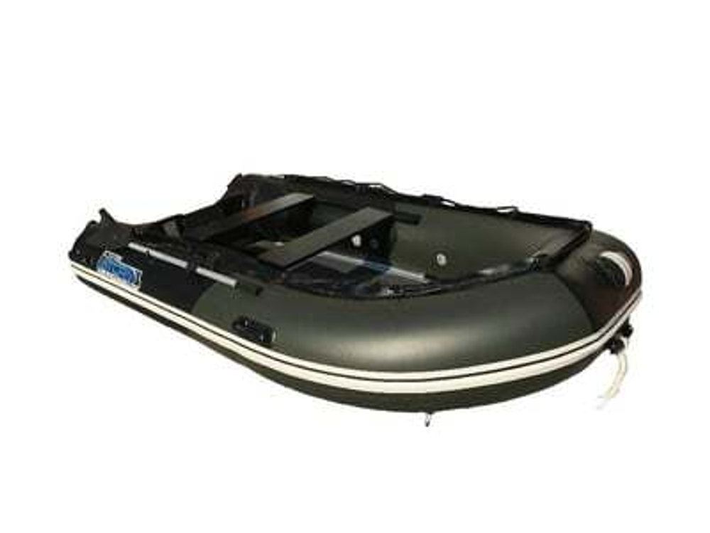 Лодка ПВХ STORMLINE Flexiteek 380 (черно-зеленая/красно-черная)