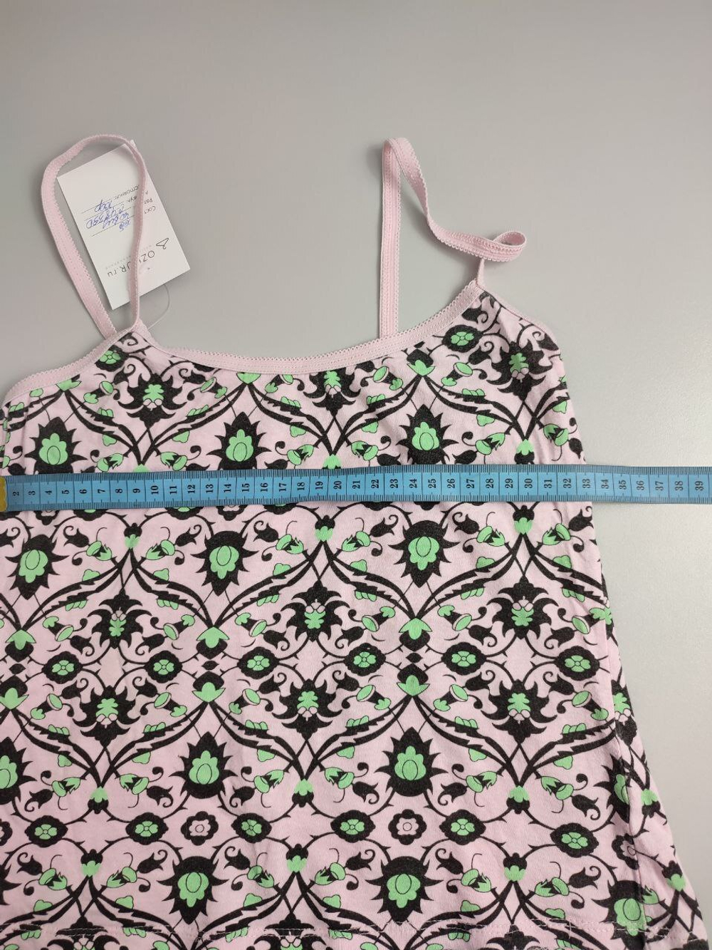 Топ трикотажный с принтом 40 размер