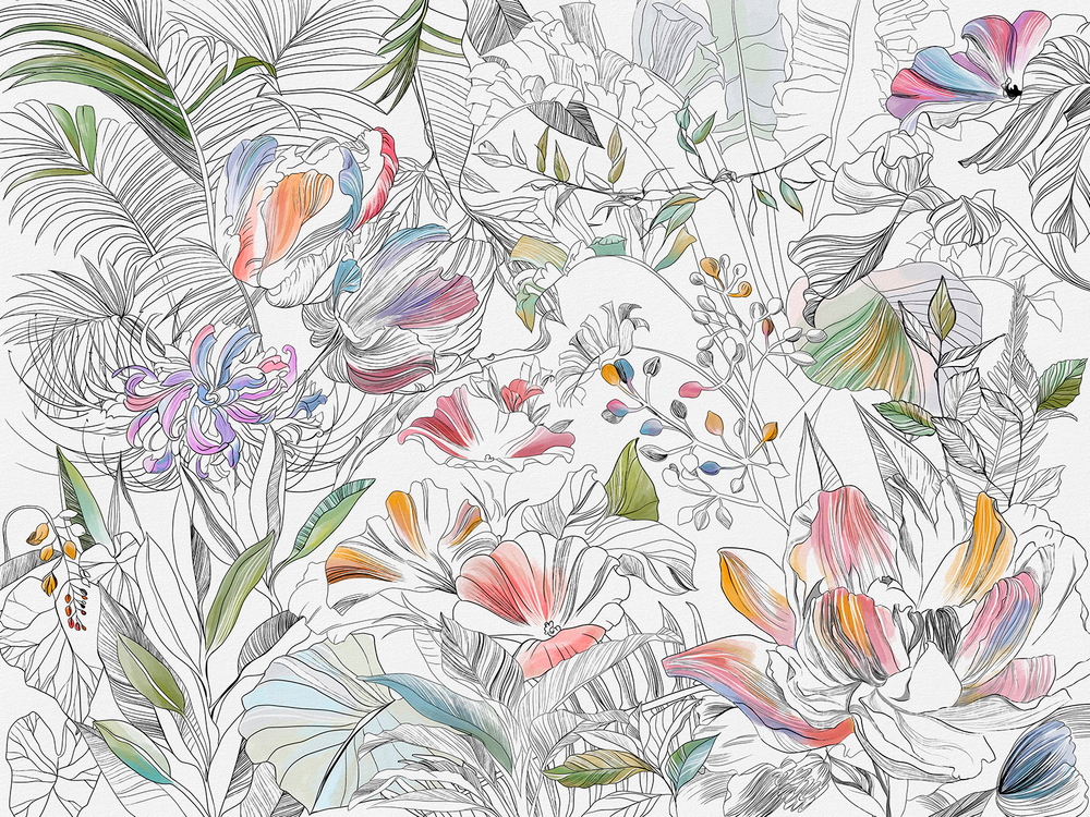 Дизайнерские обои Wall Street Blossom