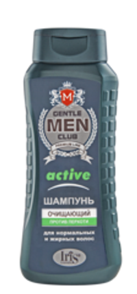 Iris Gentlemen club Шампунь Active очищающий против перхоти 400мл