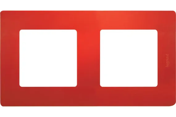 Рамка Legrand Etika 2 постовая красная 25672