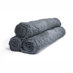 MaxShine Полотенце из микрофибры для располировки, 40*40 см, плюшевое, без оверлока, 600 г/м, серое