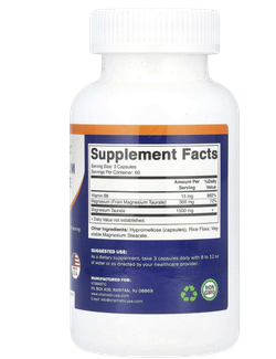 Vitamatic Magnesium Taurate 180 капсул , Магний таурат + B6 !!!Срок 08.2025