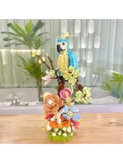 Конструктор Попугай в цветах 1162 детали