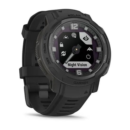 Умные часы Garmin Instinct Crossover Solar - Tactical Edition, черный