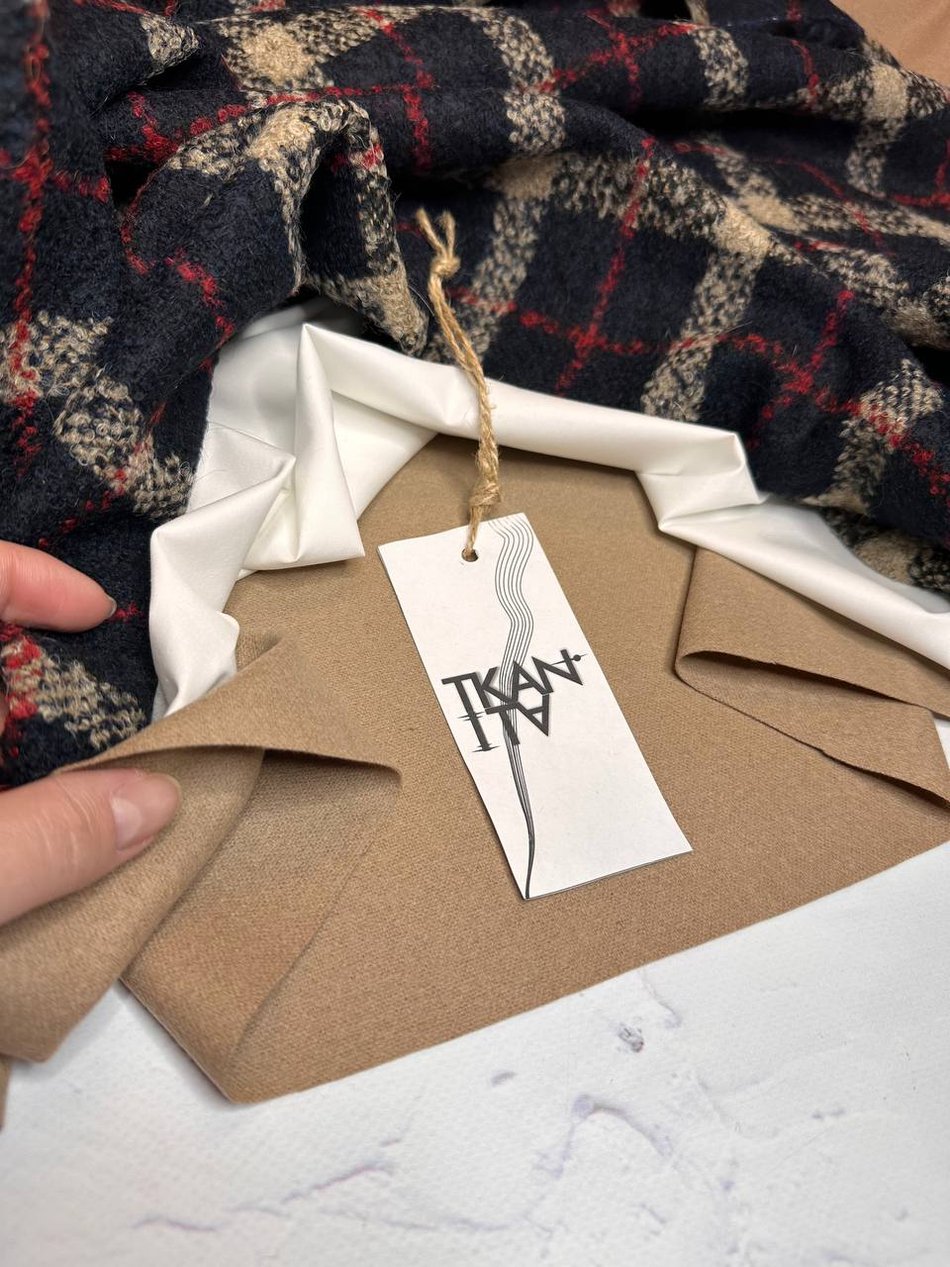 Костюмно-плательная однотонная шерсть (PENELOPE, 100%шерсть, Солнечный пепел, 150, 274 гр/м2)