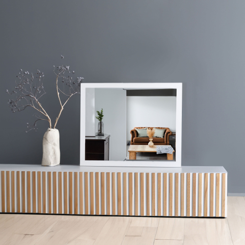 Зеркало белое настенное, ЛДСП