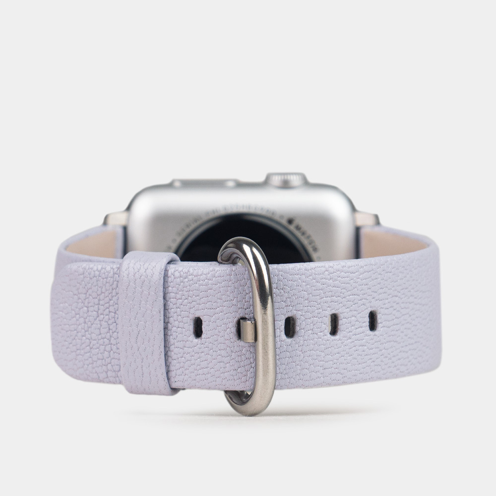 Ремешок для Apple Watch 44/45/46 mm из кожи козы, сиреневого цвета