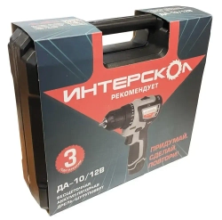 Бесщеточная аккумуляторная дрель-шуруповерт ИНТЕРСКОЛ МиниМАКС ДА-10/12В Кейс