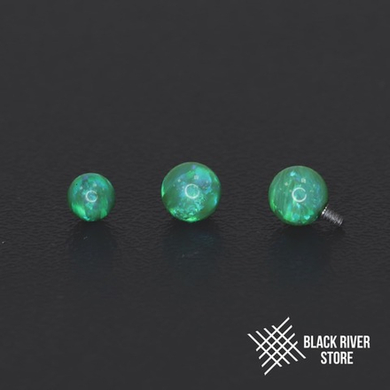 Ball Prongless 3мм/4мм IG Opal #62