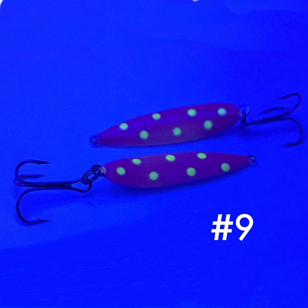 Блесна (пилькер) ЖОР "Алтынка" цветная с тройником (50мм, 15гр), Нейзильбер