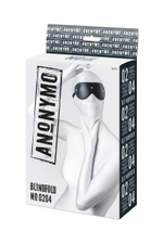 Черная кожаная маска Anonymo с мягким подкладом (Цвет: черный)