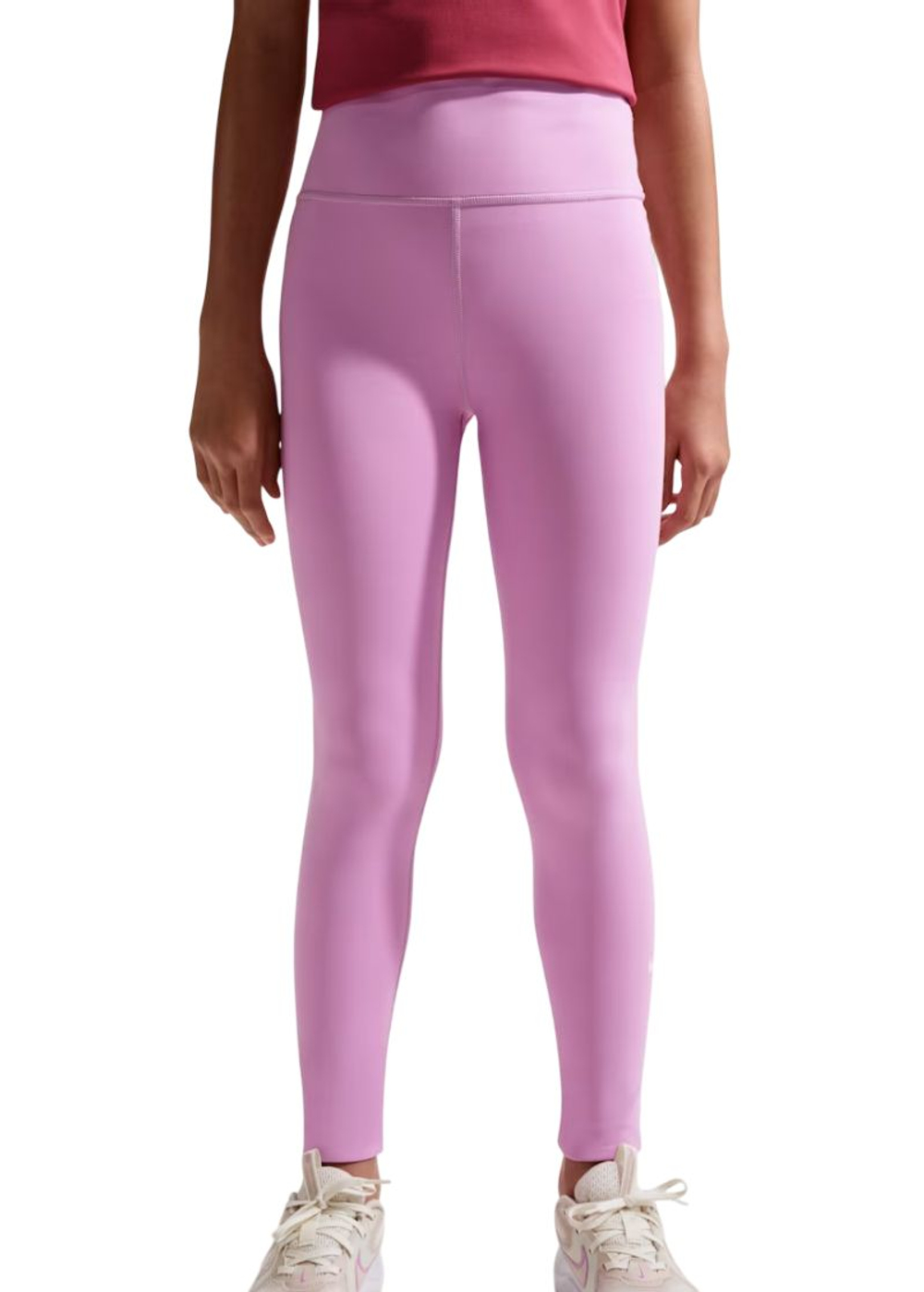 Брюки для девочки теннисные Nike Kids One Dri-Fit Tight - light magenta/white