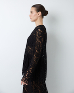Топ из кружева Рьешар Мареско черный