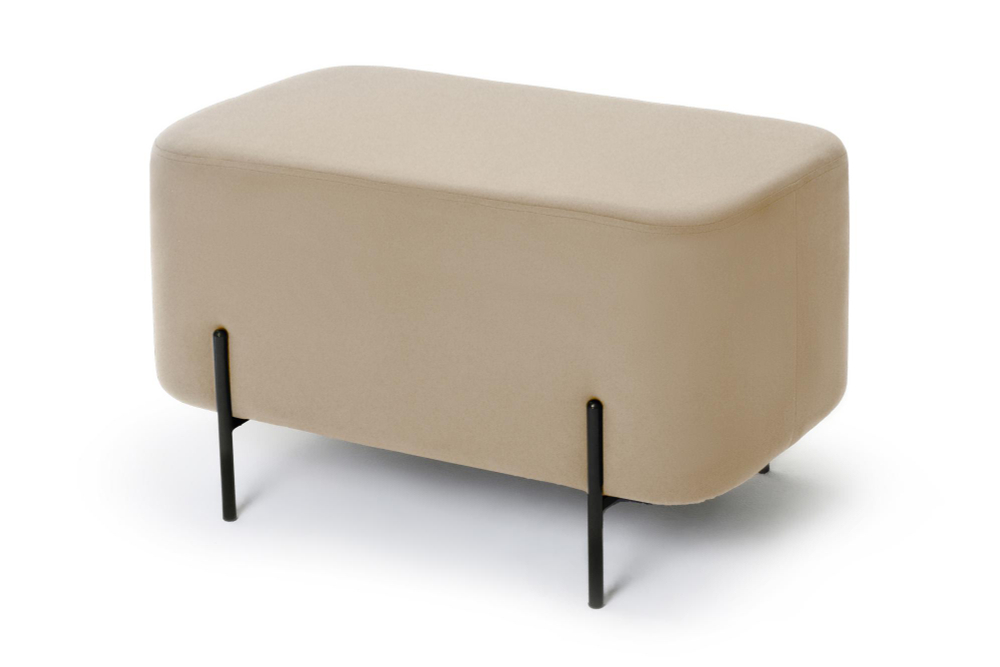 Пуф Gloria овальный Бежевый